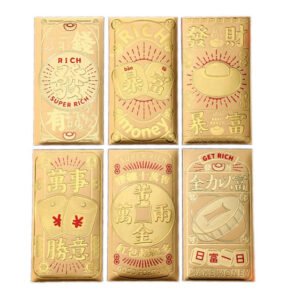 2026 Year Horse Lunar New Year Gold Red Envelope 1 each