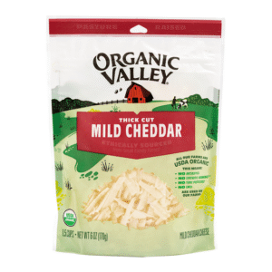 Organic Valley Organic Mild Cheddar Thick Shredded Cheese 6 oz