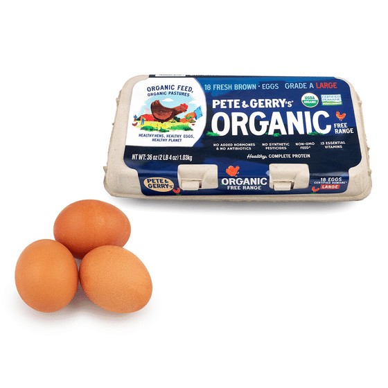Pete and Gerry's Organic Large Brown Eggs 18 count