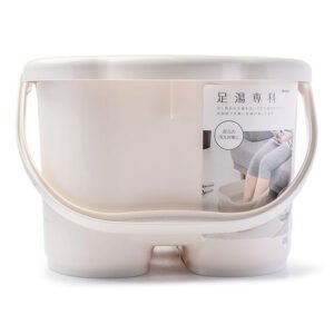 Inomata Japan Ashiyu Foot Bath Bucket, Ivory 1 count