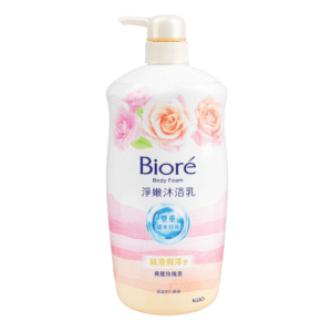 KAO Biore Clean and Soft Body Wash, Chiba Rose 1000 ml