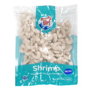 Pacific Surf Raw Peeled Shrimp, Headless, Frozen 12 oz