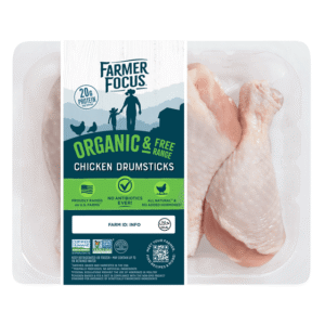 Organic Free-Range Chicken Drumsticks, Halal, Frozen 1.2-1.3 lb